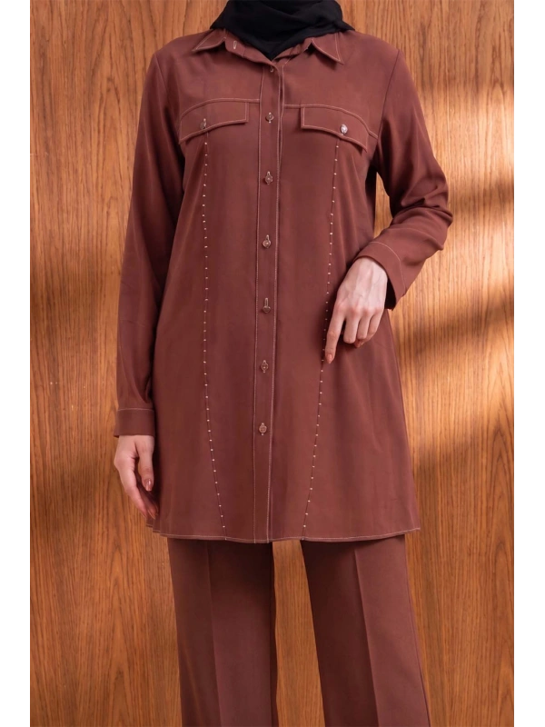 LETAFET 2003 TUNİK - KAHVE