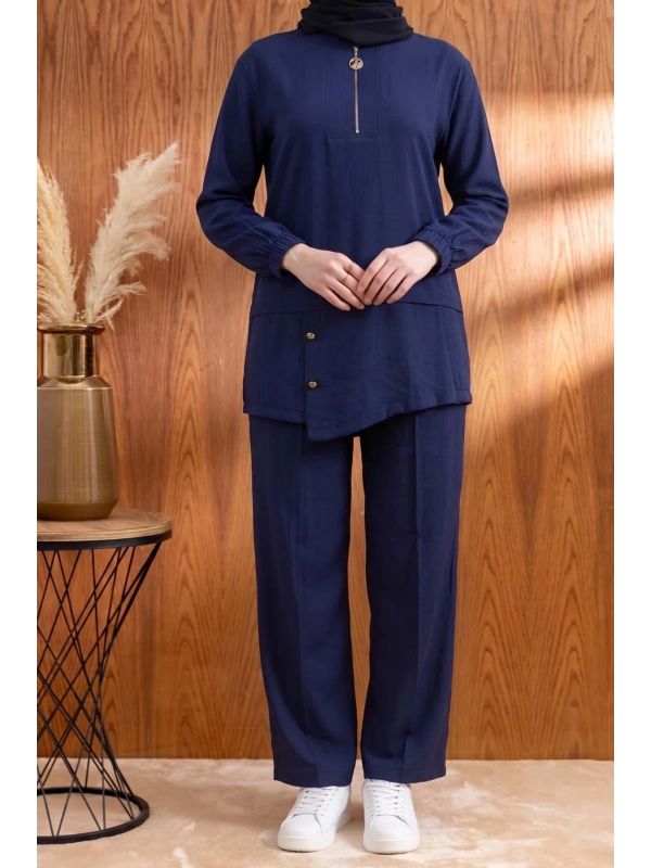 LETAFET 4142 PANTOLONLU TAKIM - LACİVERT