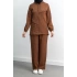 LETAFET 5043 CEKETLİ PANT. TAKIM - KAHVE