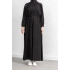 LETAFET REGLAN KOL FIRFIR DETAYLI ELBİSE - SİYAH