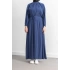 LETAFET REGLAN KOL FIRFIR DETAYLI ELBİSE - İNDİGO