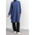CEPLERİ TAŞ DETAYLI KUŞAKLI ARABOY - İNDİGO