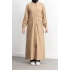 ÇIT ÇIT DETAYLI DİK YAKA SPOR FERACE - CAMEL