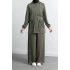 GARNİ KUMAŞLI ALLERLİ PANTOLON TAKIM - HAKİ
