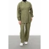 YAKASI VE ALLERİ TAŞLI PANTOLON TAKIM - HAKİ