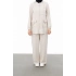 ALLERLİ CEPLERİ HALKA DETAYLI PANTOLON TAKIM - VANİLLA