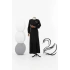 LETAFET 3018 ELBİSE - SİYAH