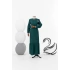 LETAFET 3018 ELBİSE - ZÜMRÜT