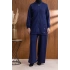 Letafet Kapüşonlu Düğme Detaylı Ceketli Pantolonlu Takım - LACİVERT