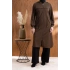 KAPÜŞONLU RİBANA VE ALLER DETAYLI GİYÇIK - KAHVE