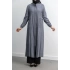 KARE ÇIT ÇIT DETAYLI FERACE - ANTRASİT