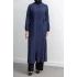 KARE ÇIT ÇIT DETAYLI FERACE - LACİVERT