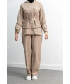 LETAFET 5042 CEKETLİ PANT. TAKIM - BEJ