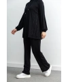 LETAFET 4068 PANTOLONLU TAKIM - SİYAH