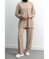 LETAFET 4068 PANTOLONLU TAKIM - BEJ
