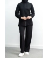 LETAFET 5043 CEKETLİ PANT. TAKIM - SİYAH