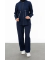 BELDEN ALLERLİ FİLELİ PANTOLON TAKIM - LACİVERT