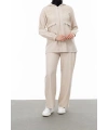 BELDEN ALLERLİ FİLELİ PANTOLON TAKIM - KUM