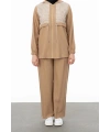 BELDEN ALLERLİ FİLELİ PANTOLON TAKIM - CAMEL