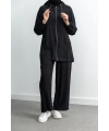 LETAFET 5027 CEKETLİ PANT. TAKIM - SİYAH
