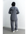 LETAFET 5027 CEKETLİ PANT. TAKIM - GRİ