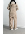LETAFET 5027 CEKETLİ PANT. TAKIM - BEJ