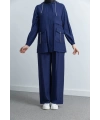 Letafet Cep Detaylı Pantolonlu Takım - LACİVERT