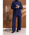 Letafet Cep Detaylı Ceketli Pantolonlu Takım - LACİVERT