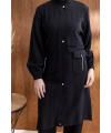 TORBA CEPLİ ALLERLİ PAT İÇİ FERMUARLI GİYÇIK - SİYAH
