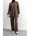 LETAFET 4068 PANTOLONLU TAKIM - AÇIK KAHVE
