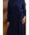ALLER DETAYLI KOLLARI LASTİKLİ FERACE - LACİVERT