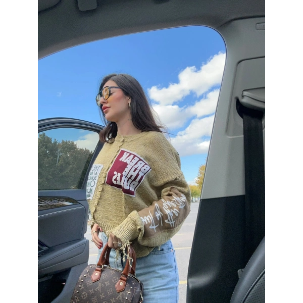yeşil twst model kazak