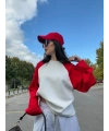 KOL KIRMIZI SALAŞ BLUZ