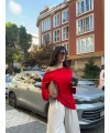 KIRMIZI SALAŞ BLUZ