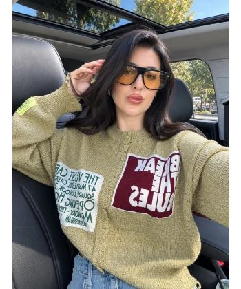 yeşil twst model kazak