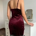 BORDO KADİFE GECELİK