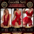 Red Velvet Sensual Set (+ Hediye Tanga)