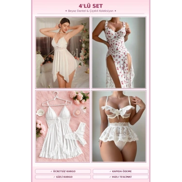 Masumiyet & Çiçek Bahçesi 4lü Set