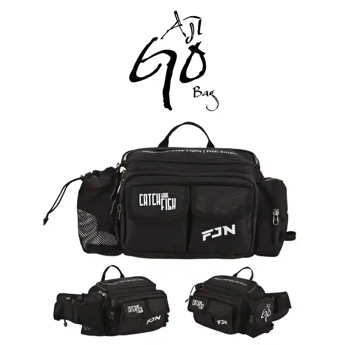 Fujin AjiGo Bel Çantası Black - Balıkçı Çantası