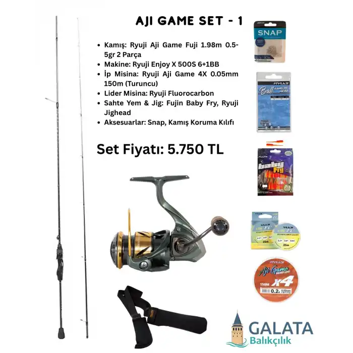 Aji Game LRF Hazır Olta Seti