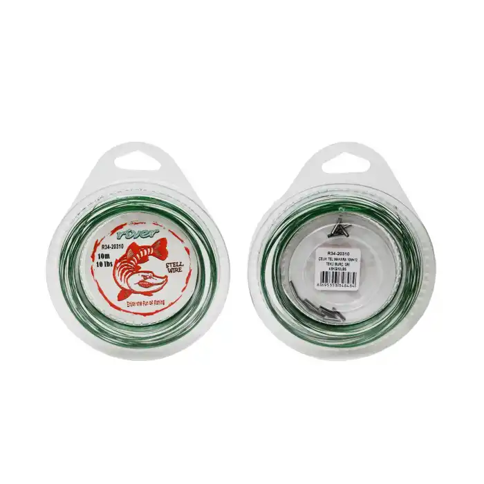 ÇELİK TEL MAKARA 10M+12 TEKLİ BURÇ YEŞİL
