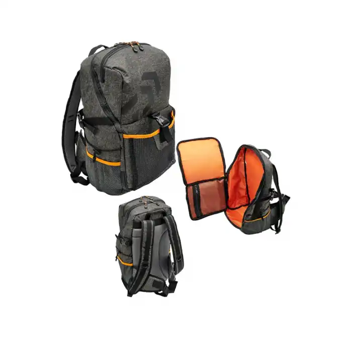 DAIWA SIRT ÇANTASI 25L GRİ TURUNCU 50*30*15CM