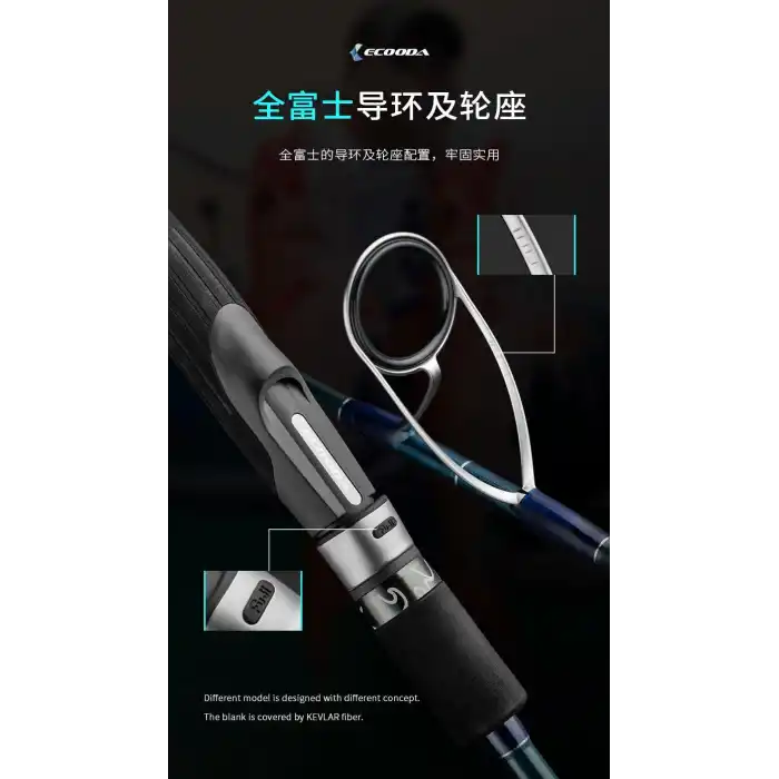 Ecooda Cyan Blue 168cm 150-250g Speed Jigging