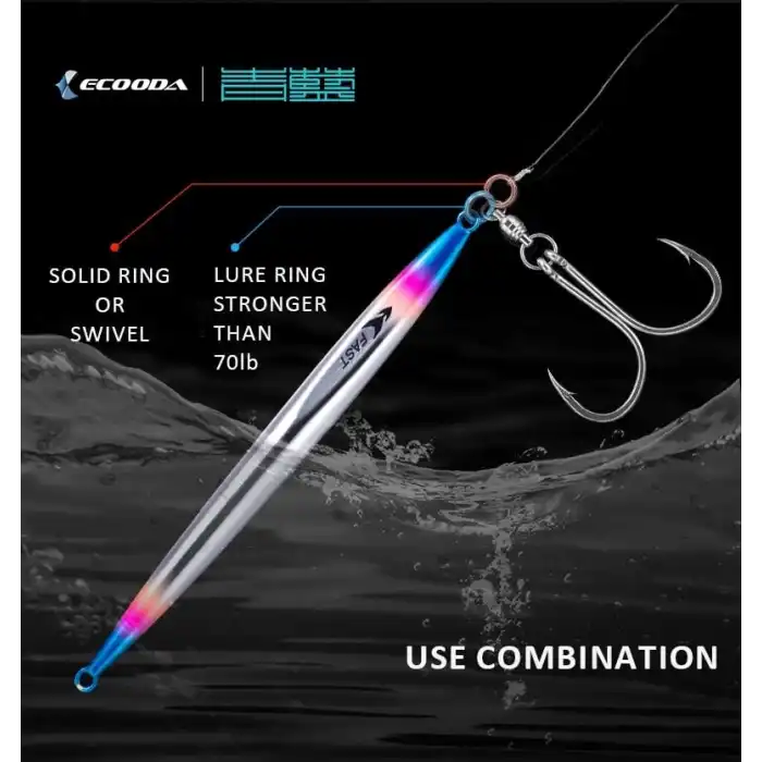 Ecooda Cyan Blue Chain Hook Spanish Mackerel