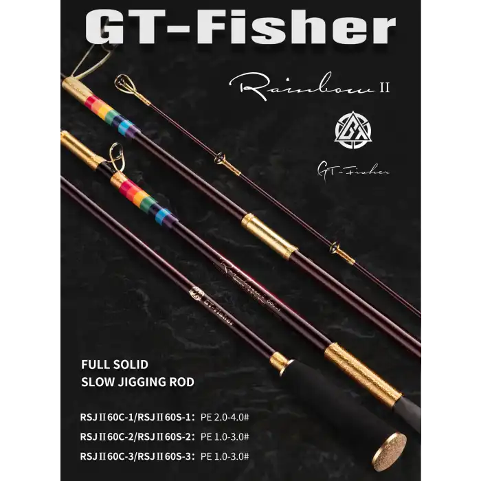 Ecooda GT-Fisher Rainbow 2 183cm 100-200gr Slow Jigging Kamışı