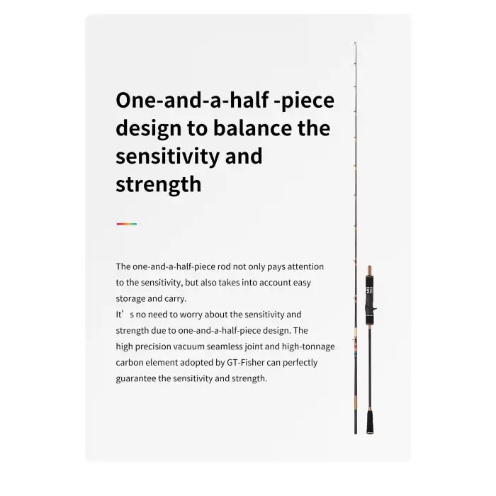 Ecooda GT-Fisher Rainbow 2 183cm 100-200gr Slow Jigging Kamışı