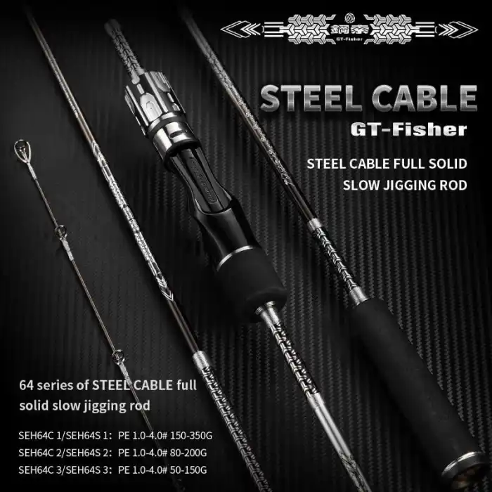 Ecooda GT-Fisher Steel Cable 193cm 80-200 Slow Jigging Kamisi