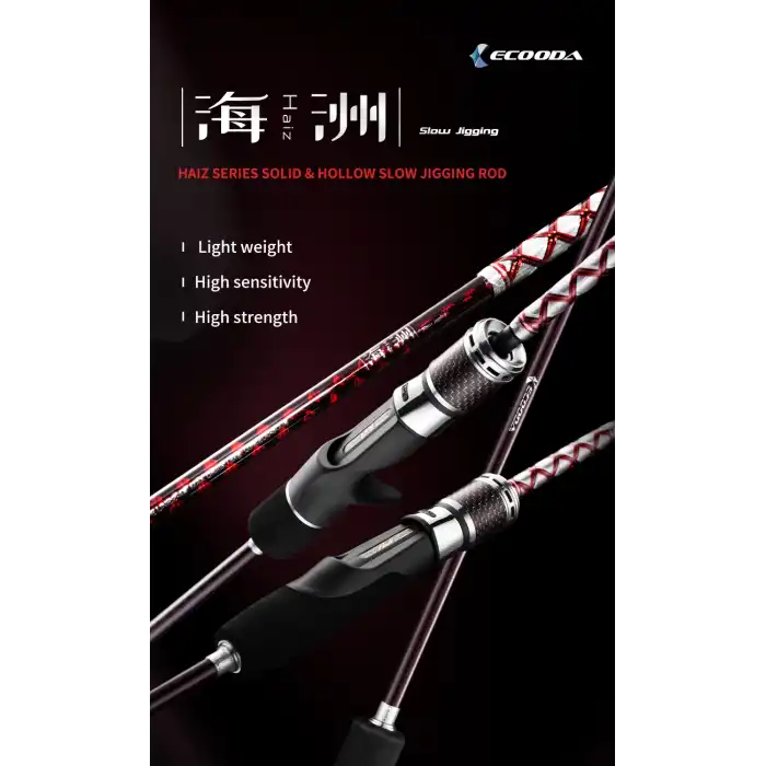 Ecooda Haiz Solid 185cm 200-300g Slow Jigging Kamışı