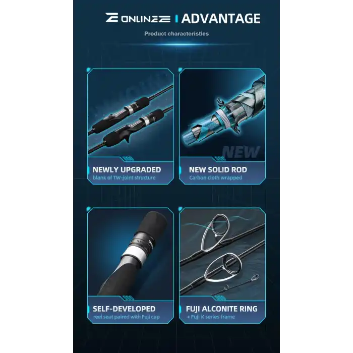 Ecooda Online E III 185cm 200-400g Slow Jigging Kamışı