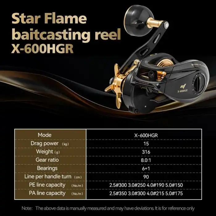 Ecooda Star Flame 600HGR Bait Cast Olta Makinesi